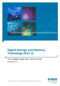 Data Storage and Memory Technology (Part 1)