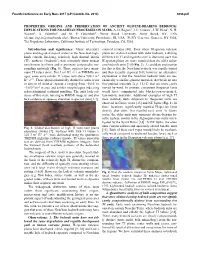 Properties, Origins, and Preservation of Ancient Olivine-Bearing Bedrock: Implications for Noachian Processes on Mars, A