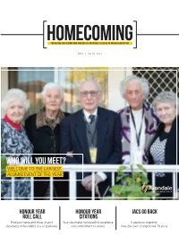 Who Will You Meet? WELCOME to the LARGEST ALUMNI EVENT of the YEAR