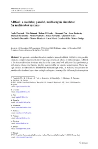 A Modular, Parallel, Multi-Engine Simulator for Multi-Robot Systems