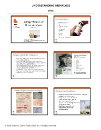 Interpretation of Urine Analysis