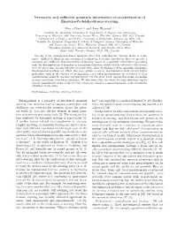 Necessary and Sufficient Quantum Information Characterization Of