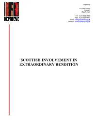 Scottish Involvement in Extraordinary Rendition