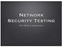 Security Testing Stanford CS155 Lecture