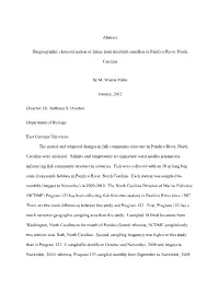 Abstract Biogeographic Characterization of Fishes From