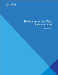 Reflection for the Web Reference Guide