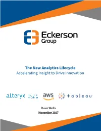 The New Analytics Lifecycle Accelerating Insight to Drive Innovation