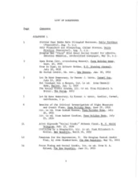 13 14 LIST of SCRAPBOOKS Contents