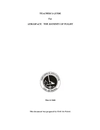Aerospace: the Journey of Flight