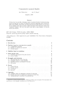 Commutative Monoid Duality