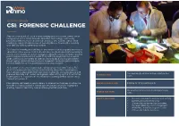 Csi: Forensic Challenge
