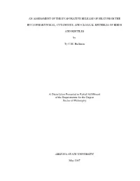 An Assessment of the Evaporative Release of Heat from The