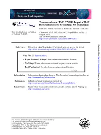 Expression Il2 Differentiation by Promoting TNFR2 Impairs Th17