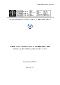 Support to the Implementation of the Great Green Wall for the Sahara and the Sahel Initiative - GGWSSI