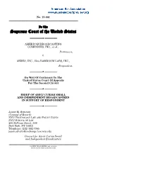 13-461 Brief for Small and Independent Broadcasters in Support of Respondent