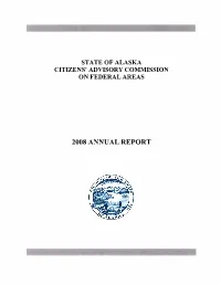 2008 ANNUAL REPORT SARAH PALIN, Governor