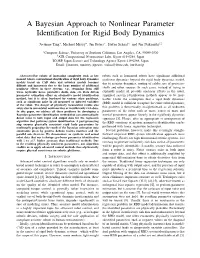 A Bayesian Approach to Nonlinear Parameter Identification for Rigid