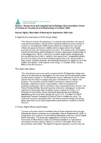 Guinea - Researched and Compiled by the Refugee Documentation Centre of Ireland on Tuesday 20 and Wednesday 21 October 2009