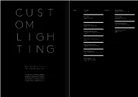 Individual Luminaires for Unique Locations Custom Lighting