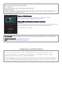 Science & Global Security China's HEU and Plutonium Production And