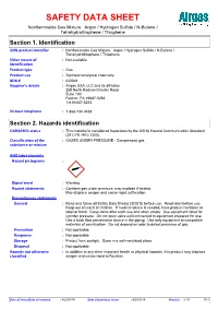 Section 2. Hazards Identification OSHA/HCS Status : This Material Is Considered Hazardous by the OSHA Hazard Communication Standard (29 CFR 1910.1200)