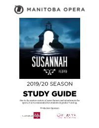 Susannah Study Guide in PROGRESS.Indd