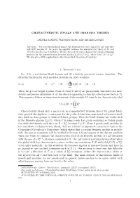 CHARACTERISTIC IDEALS and IWASAWA THEORY 1. Introduction