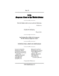 Petition for Certiorari