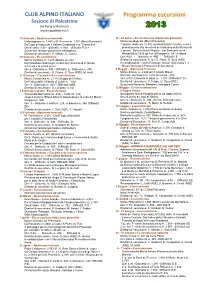 Programma Escursioni