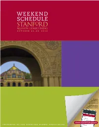 Weekend Schedule