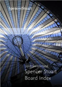 2018 Switzerland Spencer Stuart Board Index ﻿