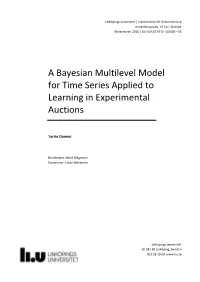 A Bayesian Multilevel Model for Time Series Applied to Learning in Experimental Auctions