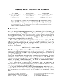 Completely Positive Projections and Biproducts