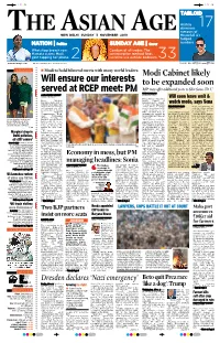 PM BJP May Offer Additional Posts to Shiv Sena, JD-U NITIN MAHAJAN AGE CORRESPONDENT NEW DELHI, NOV