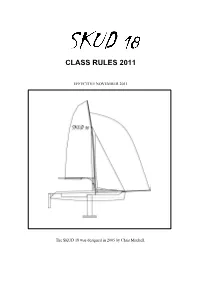 SKUD 18 Class Rules November 2011