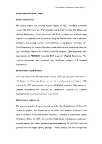 SUPPLEMENTARY MATERIAL Sanger Sequencing the Coding