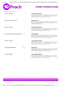 Sydney Program Guide