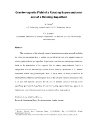 Gravitomagnetic Field of a Rotating Superconductor and of a Rotating Superfluid