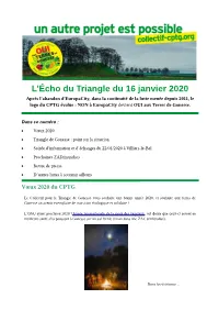 L'écho Du Triangle Du 16 Janvier 2020