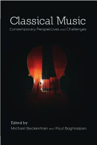 6. the Evolving Role of Music Journalism Zachary Woolfe and Alex Ross