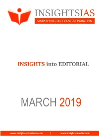 INSIGHTS Into EDITORIAL