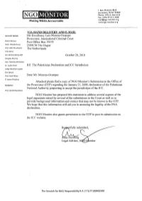NGO Monitor's Submission to the Office Of
