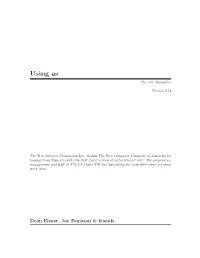 Using As, the GNU Assembler