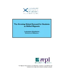 High Skill Migration Project