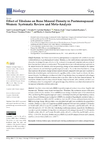 Effect of Tibolone on Bone Mineral Density in Postmenopausal Women: Systematic Review and Meta-Analysis