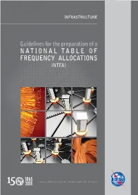 Guidelines for the Preparation of a National Table of Frequency Allocations (NTFA)