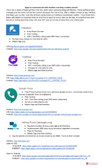 Talkatone Textnow Google Voice Talking Points (Talkingpts.Org)
