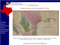 University of North Texas Libraries Primary Source Adventures