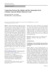 Connections Between the Atlantic and the Amazonian Forest Avifaunas Represent Distinct Historical Events