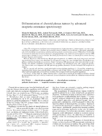 Differentiation of Choroid Plexus Tumors by Advanced Magnetic Resonance Spectroscopy